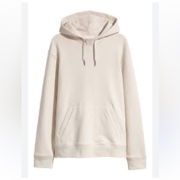 H&M Other - H&M Loose Fit Hoodie light beige sz large excellent used condition cotton blend